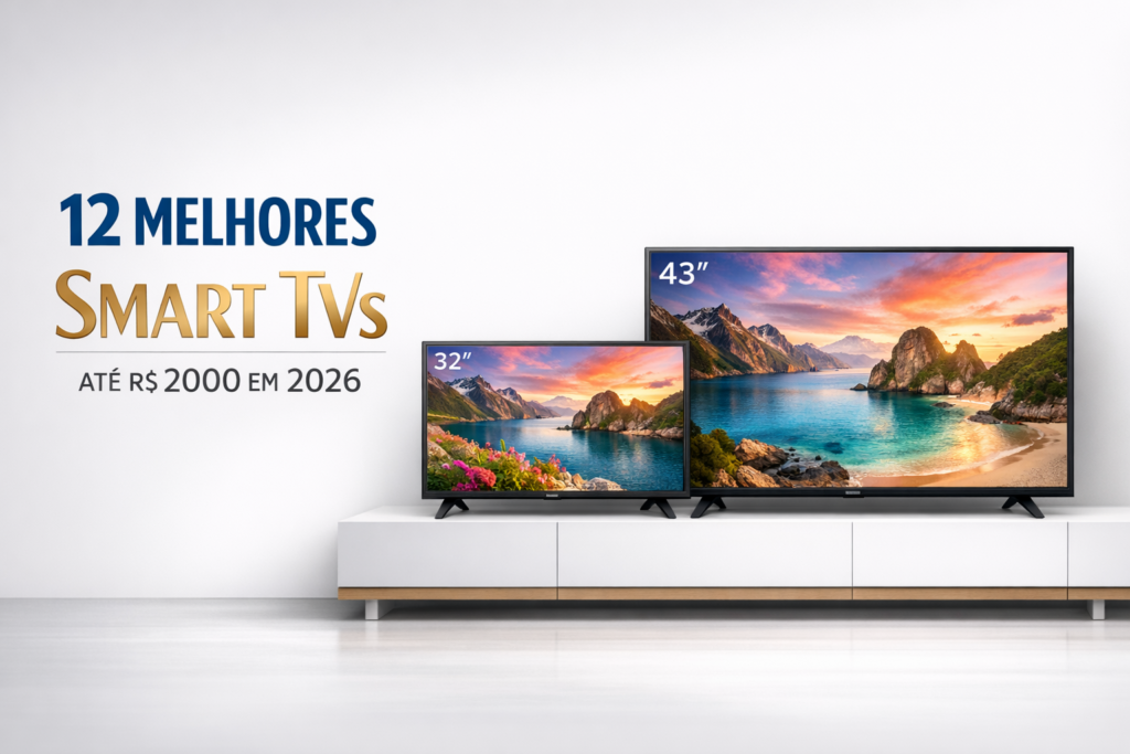 12 Melhores Smart TV até R$ 2.000