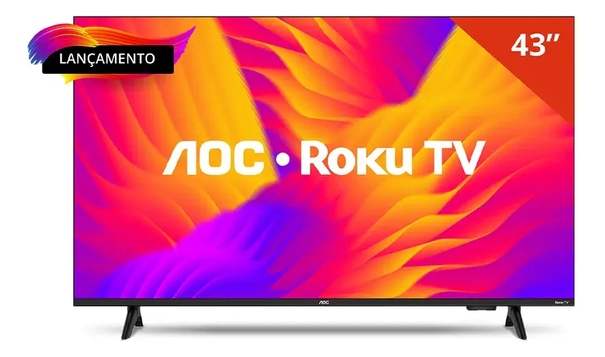 Smart TV AOC 43 Full HD Roku TV 43S5155/78G