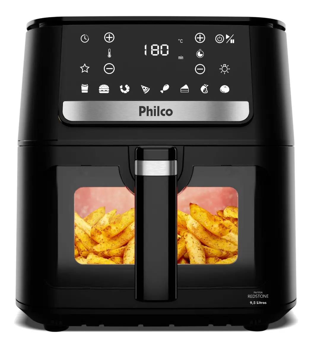 Air Fryer Philco 9,5L Visor Glass PAF95A