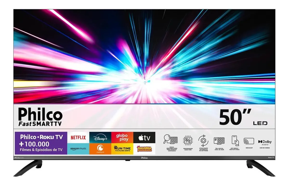 Philco 50 polegadas 4K P50VIK Roku TV