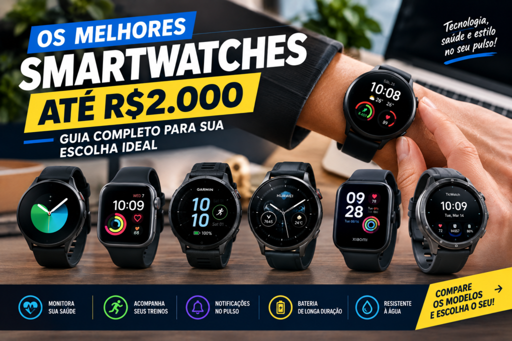 Os Melhores Smartwatches Até R$2.000: Guia Completo para sua Escolha Ideal